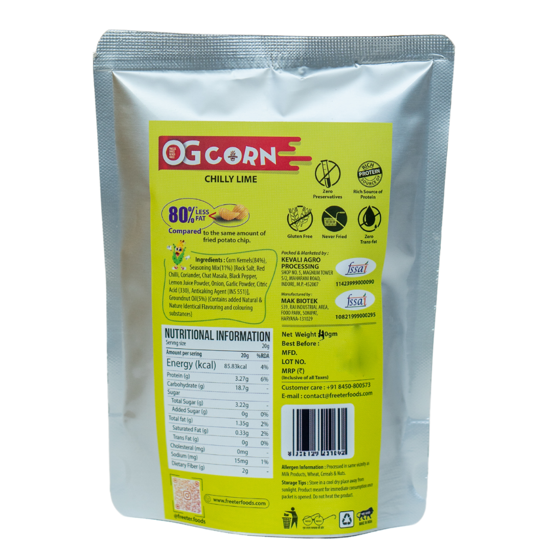 Zesty Chilly Lime OG Corn - Pack of 3