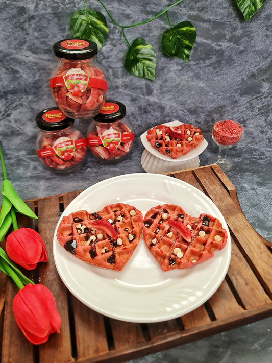 Freeze Dried Strawberry Waffles Recipe