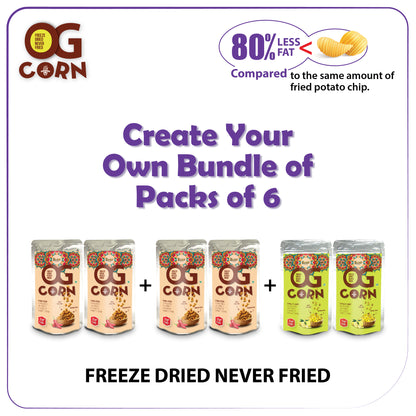 Pack of 6 - OG Corn Peri-Peri / Chilly Lime / Minty Masala (40GM*6)